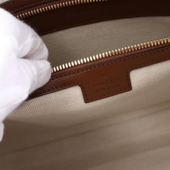 Gucci Interlocking G GG Supreme Shoulder Bag Coated Canvas Leather Men's Beig... - Picture 5 of 6